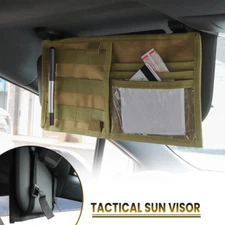 Tactical MOLLE Vehicle Visor Panel Truck Car Sun Visor Organizer EDC Tool Pouch