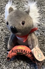 VTG W/Tags 7” Jimbuck Australia Talking Koala Plush Stuffed Animal