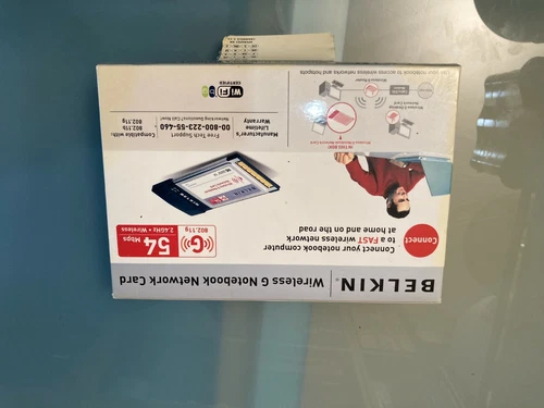 BELKIN WIRELESS G NOTEBOOK NETWORK CARD - BRAND NEW only BOX opened