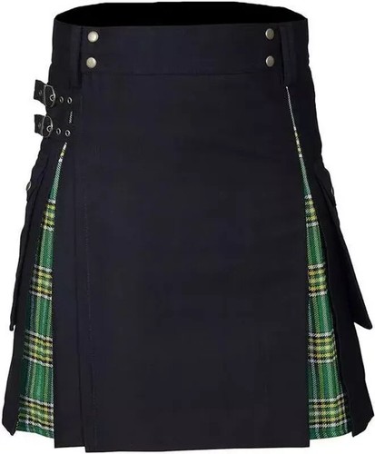 Falda escocesa híbrida moderna de algodón y tartán Kilts utilitaria para hombre Kilts para hombre - Imagen 21 de 37