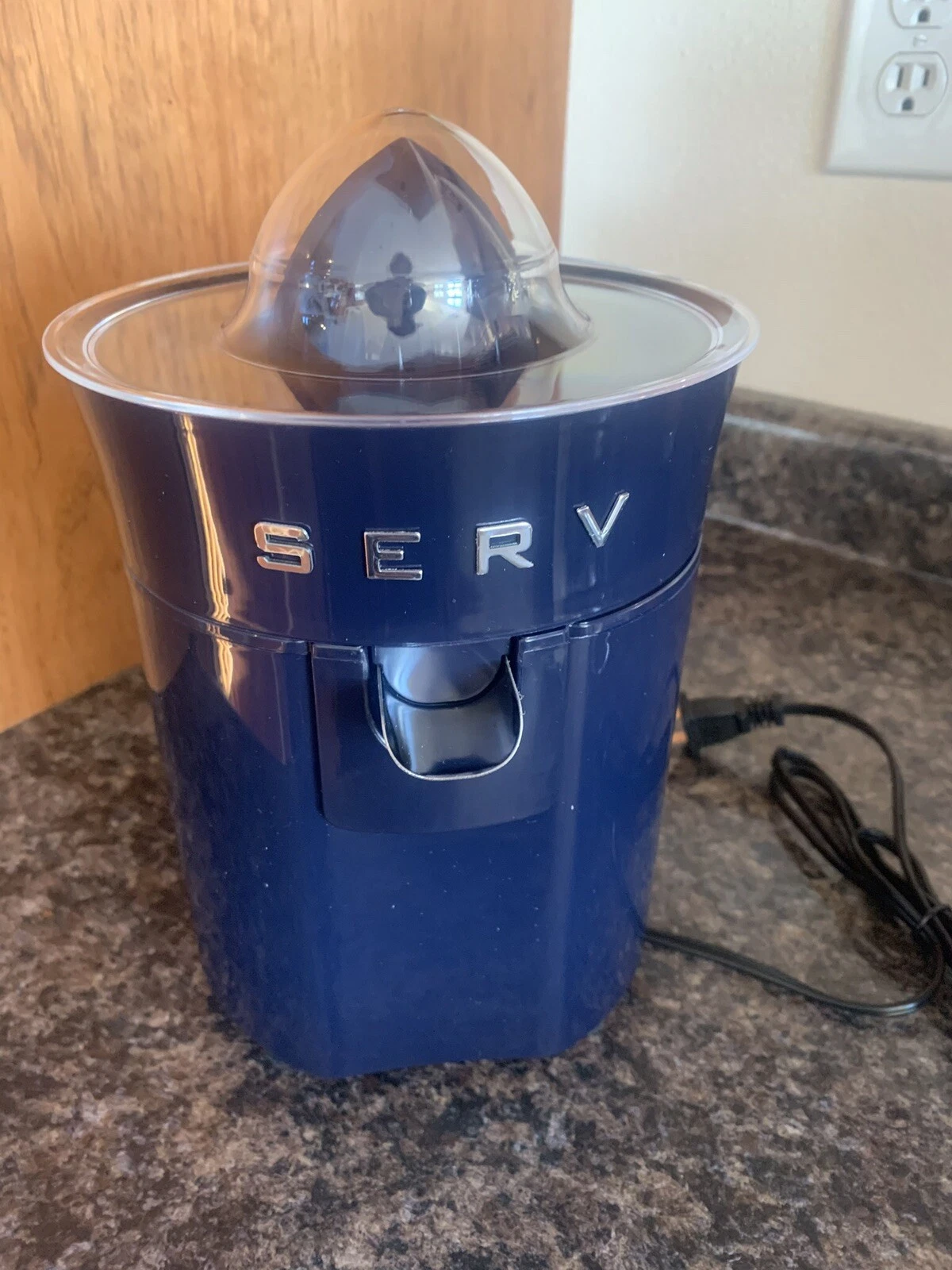 Servappetit Blue 50s Retro Style Electric Citrus Juicer SERV Orange Lemon Lime