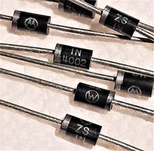 25 Pieces of Motorola 1N4002 100V 1A Standard Recovery Rectifier Diode
