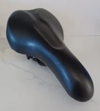 BTWIN Road Mountain E-Bike Cycle Saddle Cr-Mo Rails Seat Black 46436