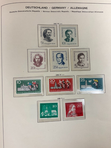 10 Briefmarken DDR 1962 Michel 881 890 Antifaschisten I Postfrisch 