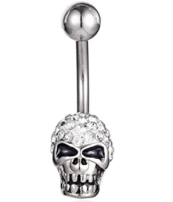 NEW Jayin Body Jewelry High Polished Belly Button Skull Surgical Steel Steel
