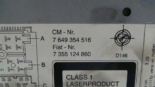 7649354516 Sistema Audio/Radio Cd para FIAT II DOBLÒ (263) CARGO * 2703045 - Imagen 4 de 5