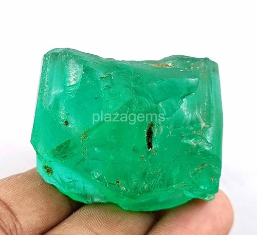 NATURAL CERTIFIED 400-500 CT TRANSPARENT ROUGH GREEN MOLDAVITE LOOSE GEMS 4OUI - Picture 4 of 8