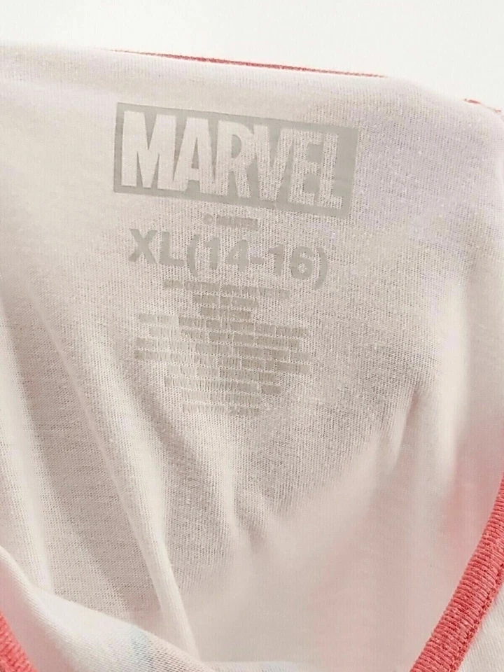 Marvel Spider-Man Girls XL (14-16) Long Sleeved White And Red Graphic T-Shirt - Image 4 of 4