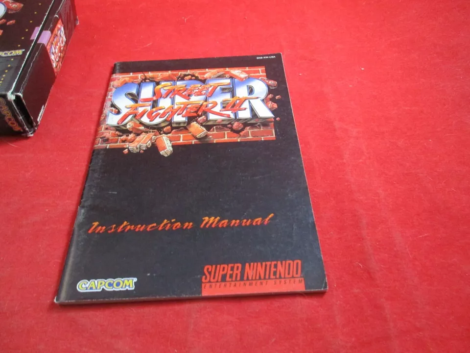 Super Street Fighter II (Super Nintendo SNES) COMPLETE w/Box manual game WORKS! - Image 2 of 4