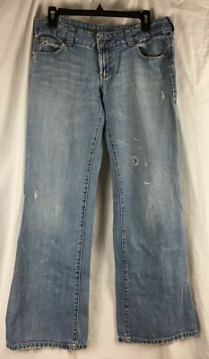 Vintage American Eagle Size 8 Womens Very Distressed Favorite Boyfriend Jeans 