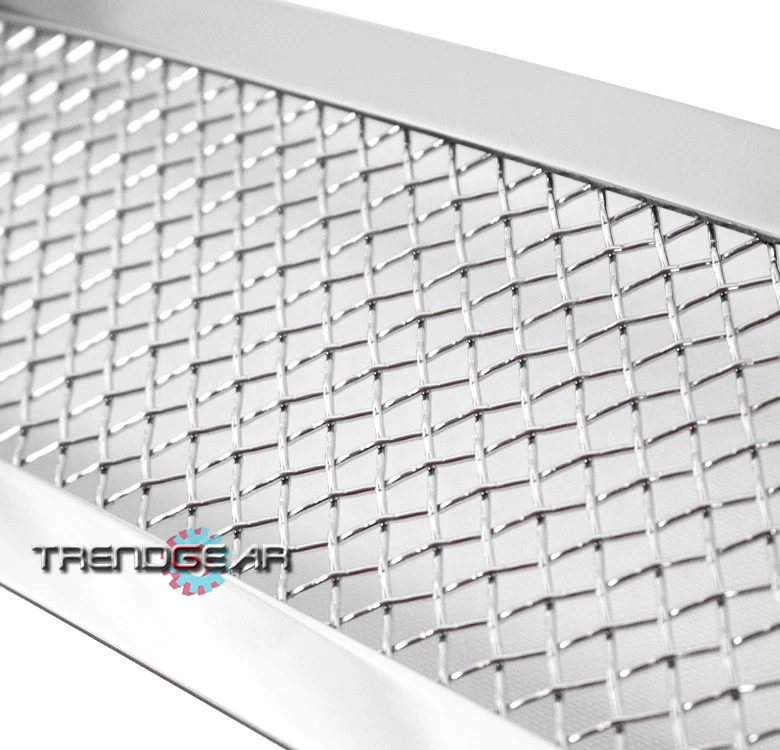 2011-2013 SCION TC PARACHOQUES INFERIOR ACERO INOXIDABLE MALLA REJILLA INSERCIÓN CROMO Foto 3 de 4