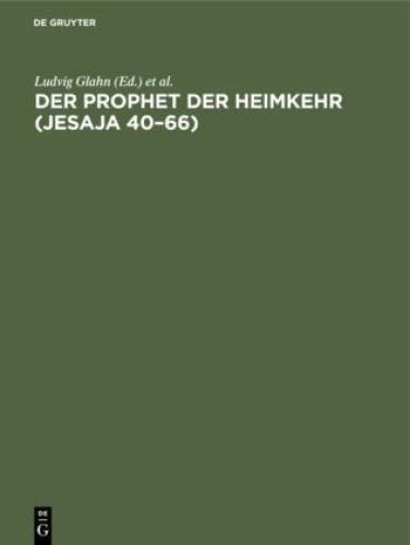 Thumbnail - Der Prophet Der Heimkehr (jesaja 40-66) 6771