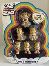 Care Bears Gold and Ruby Edition Special Collector Set 6 Bears NEW in Box