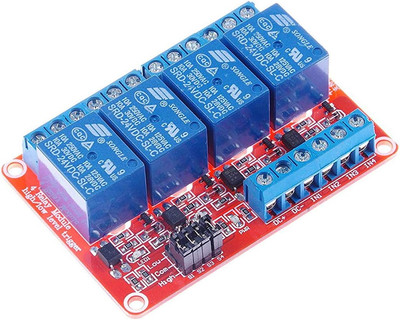 4 Channel 24V Relay Module with Opto-Isolated Support High and Low Level Trig...