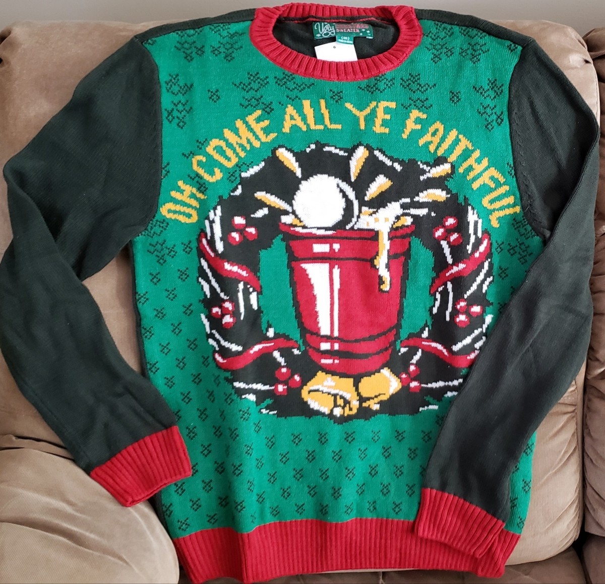 Beer Pong Ugly Christmas Sweater Beer Pong Ugly Christmas Sweater