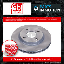 2x Brake Discs Pair Vented Front 258mm 38600 Febi Set 1523795 E4B11125AA 1535924