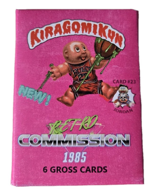 KIRAGOMIKUN Sealed Pack Six Cards, 2 Autos Michael Jordan /400 Garbage Pail Kids
