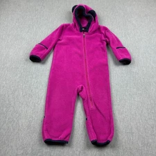 Columbia Baby Bunting 12-18 Months Purple Tiny Bear Ii One Piece Fleece Hooded