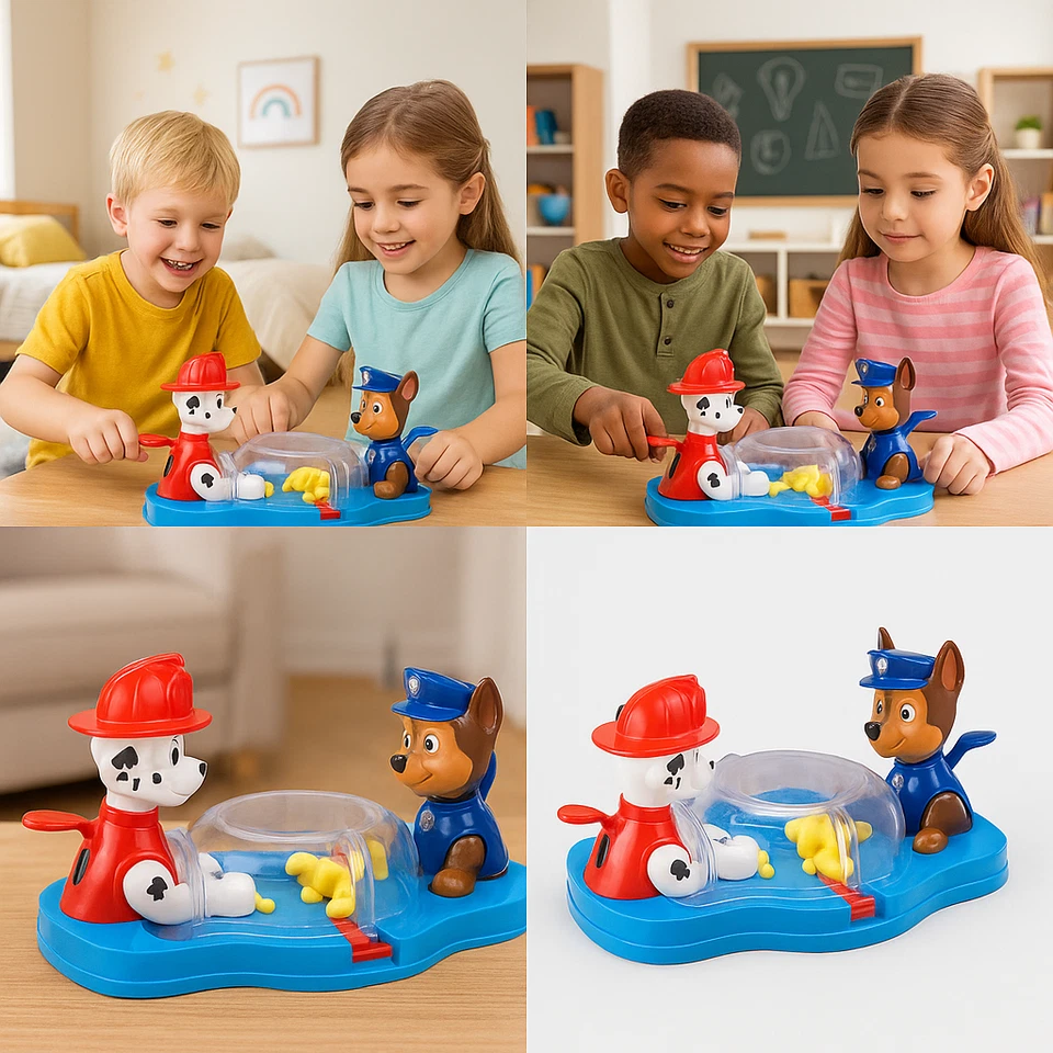 Paw Patrol Snappy Pups Kids Hungry Pups Two Player Like Hippos Board Game Toy - Image 3 of 4