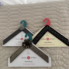 LOT OF 3 Switch Flops Lindsay Phillips Straps Size Large Interchangeable