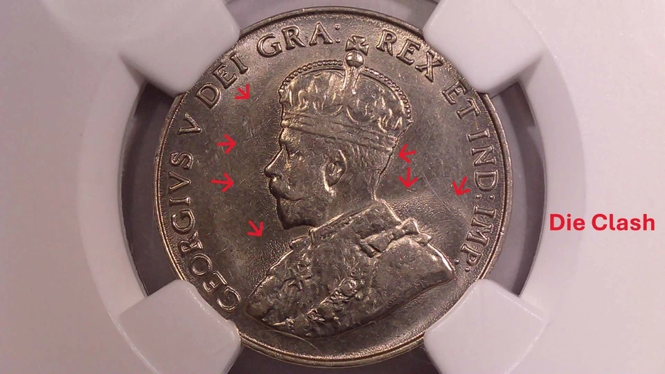 1924 Canada 5 Cent NGC MS61 King George V Die Clash Royal Mint Canadian Nickel - Image 3 of 3