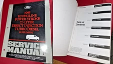 1995 Ford ECONOLINE Power Stroke 7.3L Diesel Supplement Service Repair Manual