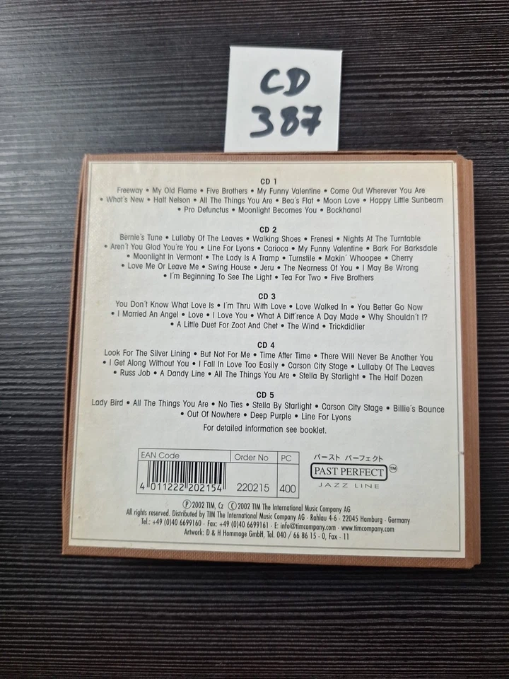 Chet Baker CD Box Set X5 CDs Hall of Fame Chet Baker  - Bild 3 von 3