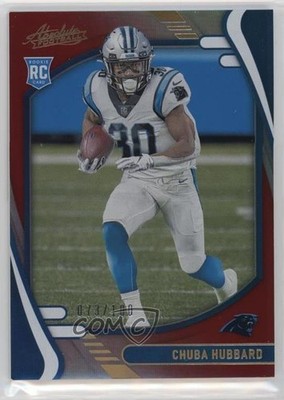 2021 Panini Absolute Rookies Spectrum Red /100 Chuba Hubbard #134 Rookie RC zt7