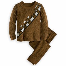 Disney Star Wars Chewbacca Chewie Costume 2 PC Long Sleeve Pajama PJ Set Boy 10