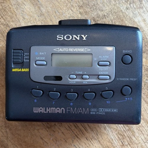 Sony Walkman WM-FX405 FM/AM Cassette Player FOR PARTS or REPAIR ONLY Not Working