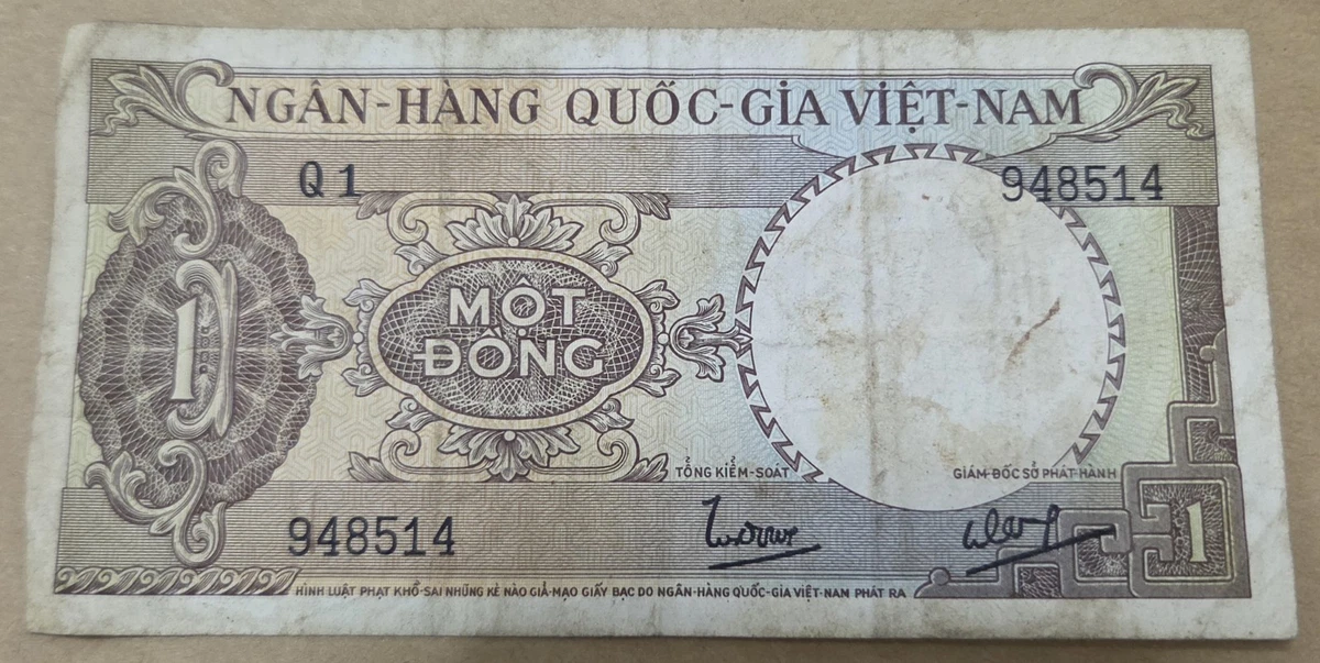 旧 南ベトナム 1964年　A1.997089 1964 Vietnamese Paper Money for sale | eBay