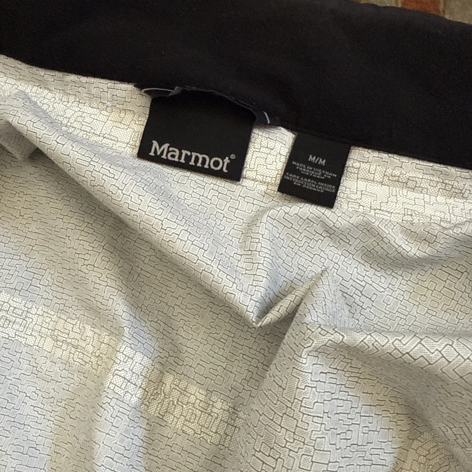 Mint Marmot Hooded Mens Medium Windbreaker Rain Hiking Jacket Pants PreCip Suit - Image 4 of 4