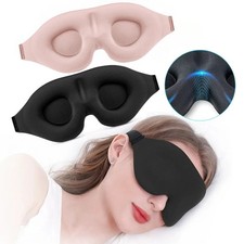 3D Sleeping Mask Block Out Light Sleep Mask Eye Shade Memory Foam Blindfold for