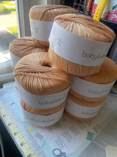 ЛОТ из 10 шариков пряжи Sirdar SNUGGLY BABY BAMBOO dk машинная стирка #152 ОРАНЖЕВАЯ? - Изображение 2 из 4