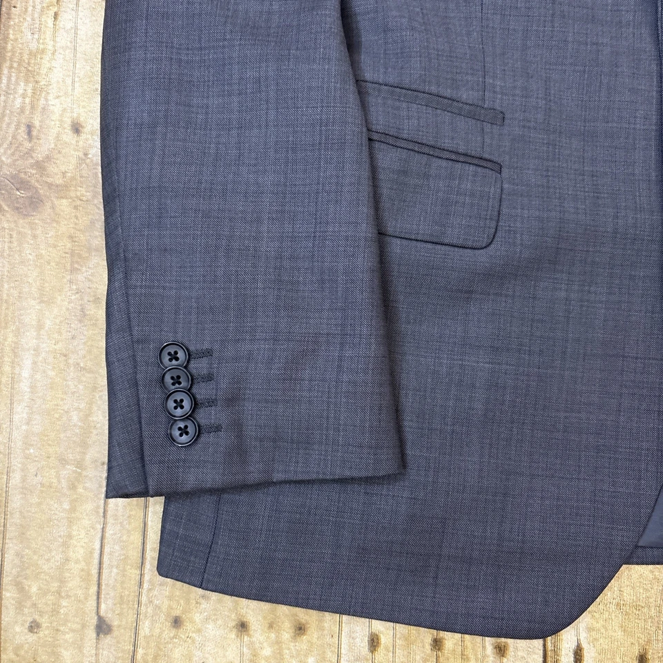 Express Photographer Suit Fitted Light Gray 38S 33W 29I - Image 3 of 4