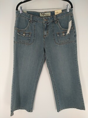 Manhattan Blue Women's Jeans Capri 056