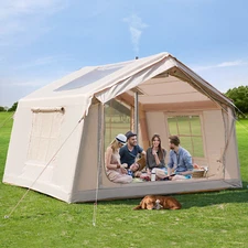 ABORON Inflatable Blow Up Tents for Camping,Waterproof Blow Up Tent w/ Hand Pump