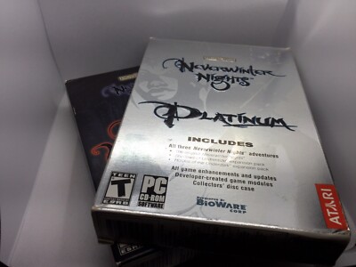 Neverwinter Nights Platinum CIB & Incomplete Hordes Of The Underdark PC-CD Rom