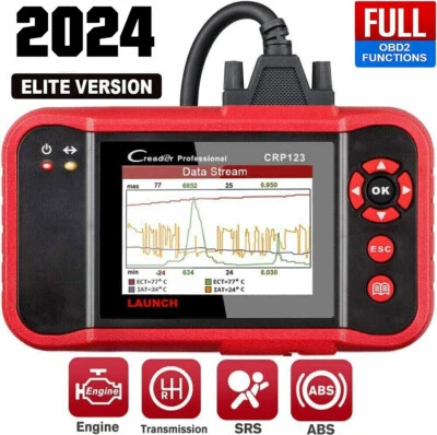 2024 LAUNCH CRP123 PRO Valise Multimarque Outil de Diagnostic Voiture Français