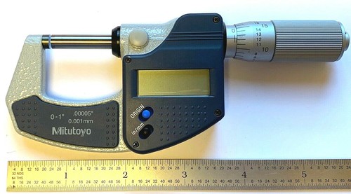 MITUTOYO 293-832-30 0-1"" DIGIMÁTICO MDC-LITE THIM MICRÓMETRO .0005"" NUEVO - Imagen 7 de 17