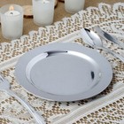 Silver Plastic 8" Round Gray Appetizer Plates Fancy Party Wedding Reception