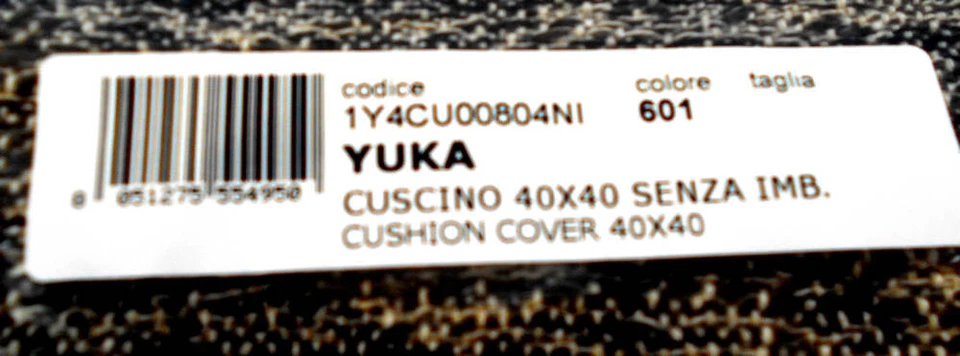 MISSONI HOME CUSHION COVER UPHOLSTERY 40x40cm LINEN COTTON BLEND YUKA 601 - Image 4 of 4