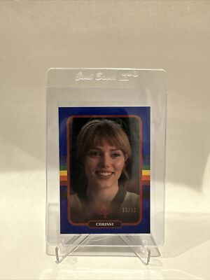 2023 Zerocool Stranger Things Season 4 Chrissy 10/11 #22 Blue Parallel Card