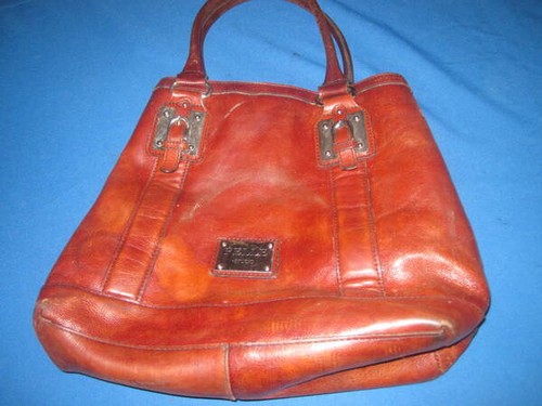 Pelle Studio große braune Schultertasche aus echtem Leder EUC - Bild 4 von 9