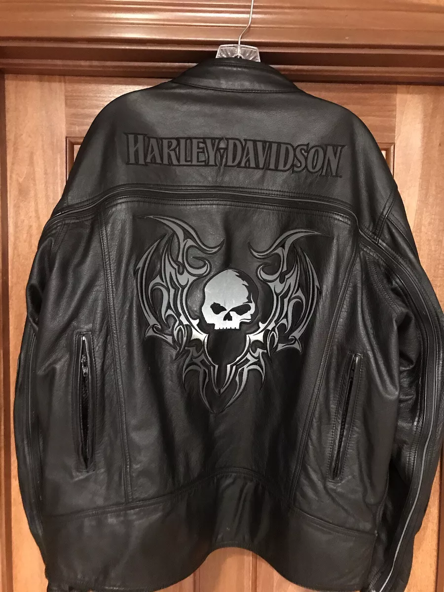 Harley Davidson Switchback 2-in-1 Blade Skull Leather Jacket 97071