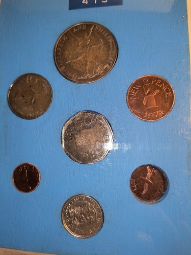 1972- 1971 Silver Anniversary To Phillip & Elizabeth 7 COIN SET Come C. - Picture 19 of 21