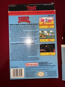 Kirby's Adventure (Nintendo NES) COMPLETE w/ *Damaged Box* Manual game WORKS!