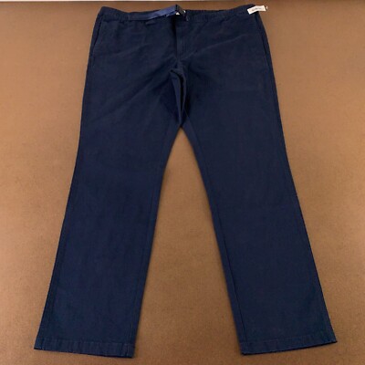 Goodthreads Men's Size XXL (44 x 32) Slim Fit Navy Flat Front Chino Pants NWT