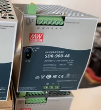 Mean Well SDR-960-48, Industrial DIN Rail Power 48V 100-240VAC 5.0A