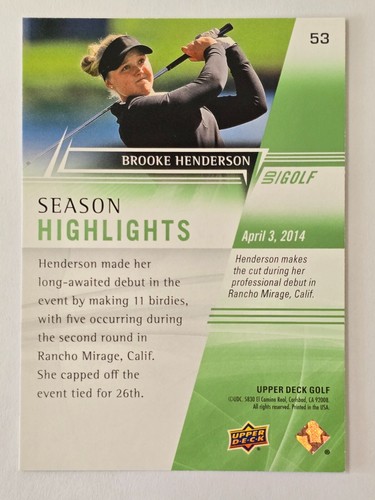 2024 Upper Deck Golf Base--You pick...Complete Your Set! - Bild 50 von 96